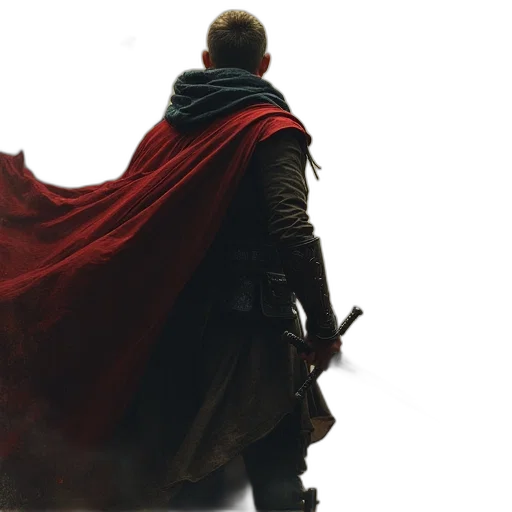 sword, jacket, weapon, concept art transparent PNG cut-out