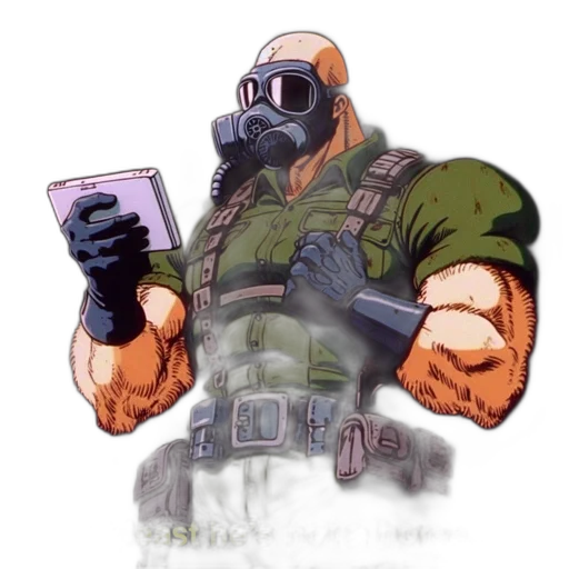 mask, robot, weapon, jacket transparent PNG cut-out
