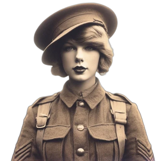 hat, staff, jacket, photorealistic transparent PNG cut-out