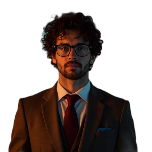 staff, face, jacket, robot transparent PNG cut-out