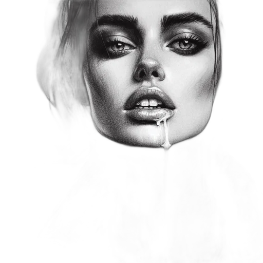 face, mask, crown, hair transparent PNG cut-out