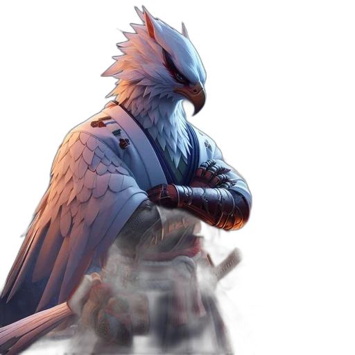 dragon, sword, staff, creature transparent PNG cut-out
