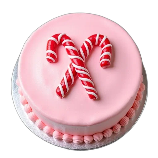 food, 3d render, pink, frosted transparent PNG cut-out