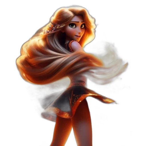 dress, hair, concept art, fantasy art transparent PNG cut-out