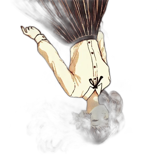 hair, creature, mask, watercolor transparent PNG cut-out