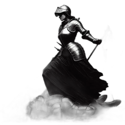 sword, staff, dress, robot transparent PNG cut-out