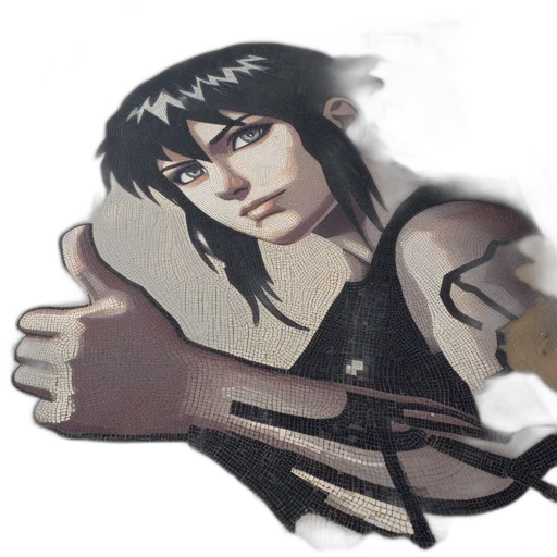 weapon, mask, jacket, face transparent PNG cut-out