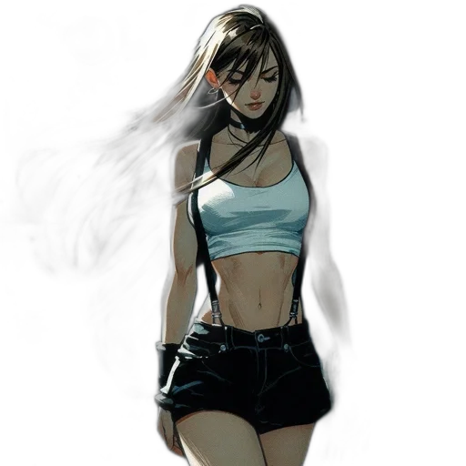 dress, jacket, staff, concept art transparent PNG cut-out