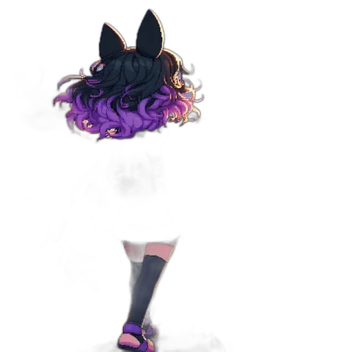 creature, mask, hair, dress transparent PNG cut-out