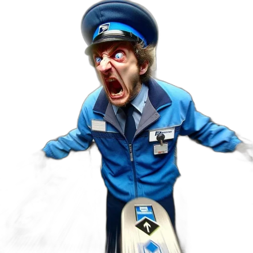 staff, face, robot, jacket transparent PNG cut-out