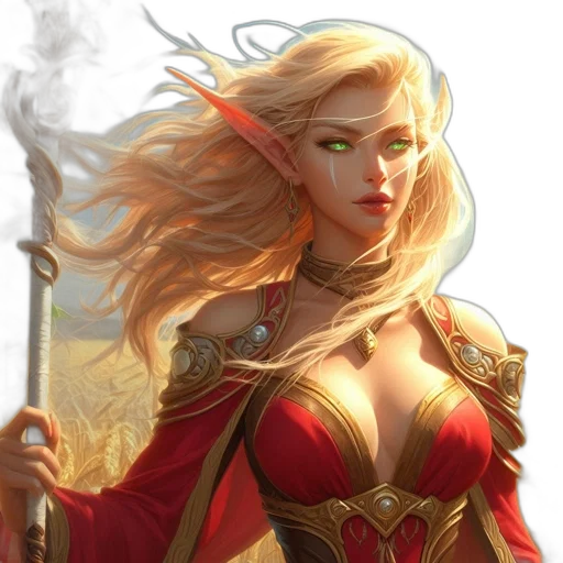 sword, staff, fantasy art, comic book art transparent PNG cut-out