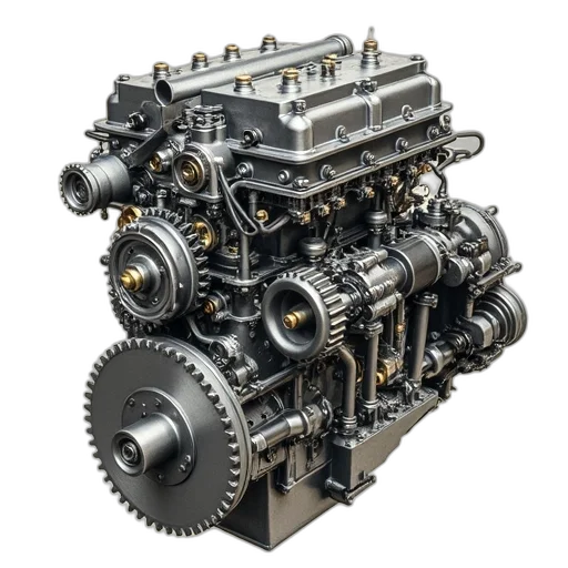 car, robot, 3d render, carb transparent PNG cut-out