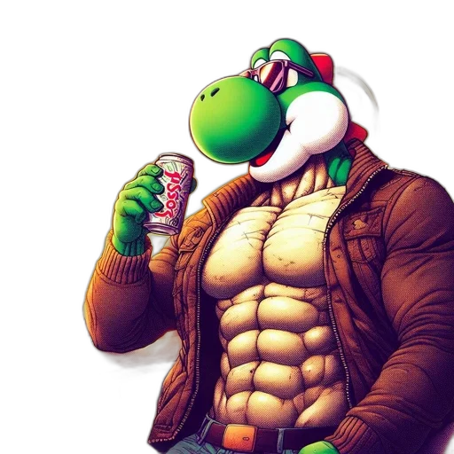 dragon, jacket, animal, pixel art transparent PNG cut-out