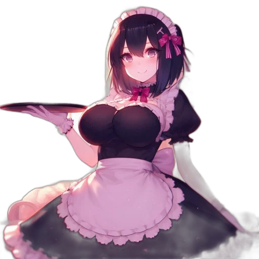 dress, creature, staff, robot transparent PNG cut-out