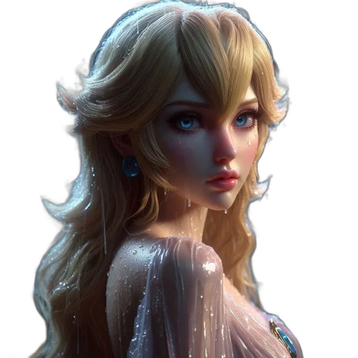 dress, face, crown, jewelry transparent PNG cut-out