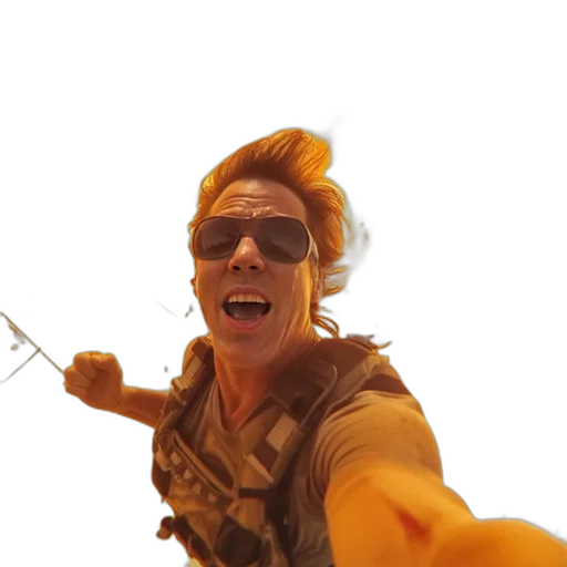 staff, weapon, hair, creature transparent PNG cut-out