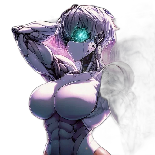 robot, weapon, mask, creature transparent PNG cut-out
