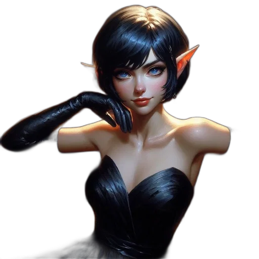 staff, face, dress, fantasy art transparent PNG cut-out