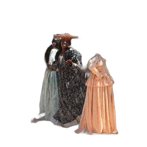 dress, crown, jewelry, 3d render transparent PNG cut-out