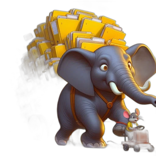 concept art, elephant, depicted, carrying transparent PNG cut-out