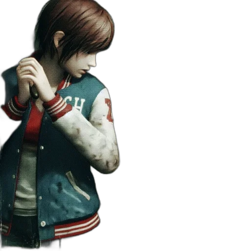 jacket, weapon, concept art, 3d render transparent PNG cut-out