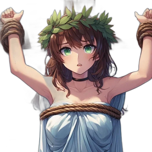 dress, crown, weapon, staff transparent PNG cut-out