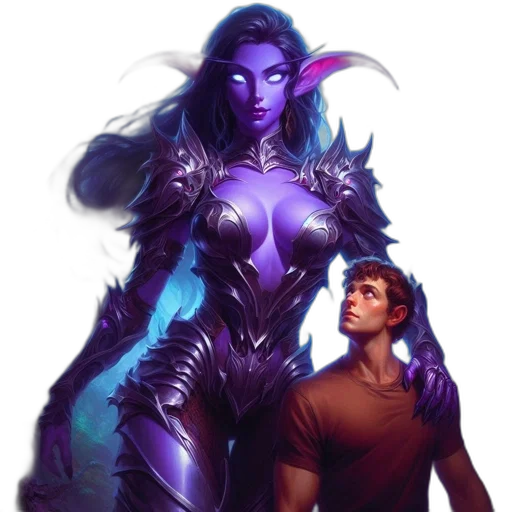 fantasy art, concept art, comic book art, outer space transparent PNG cut-out