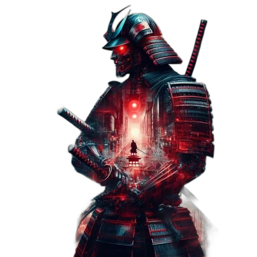 robot, sword, weapon, mask transparent PNG cut-out