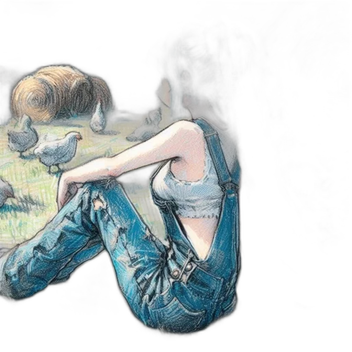 concept art, watercolor, photorealistic, comic book art transparent PNG cut-out