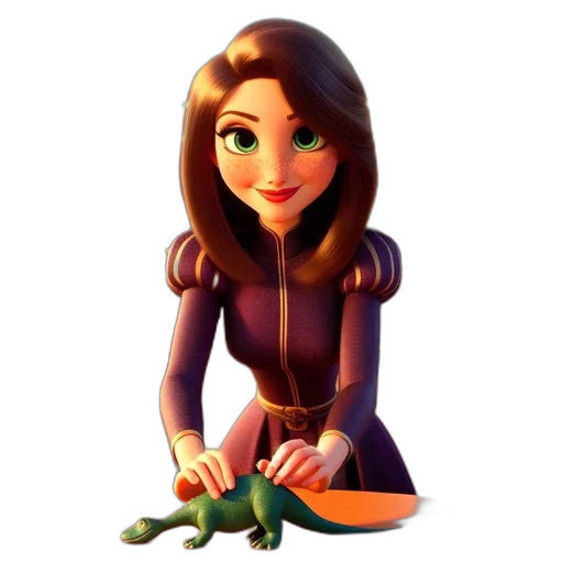 staff, jewelry, dress, 3d render transparent PNG cut-out