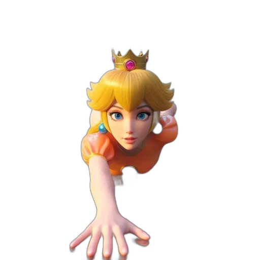 crown, dress, face, creature transparent PNG cut-out