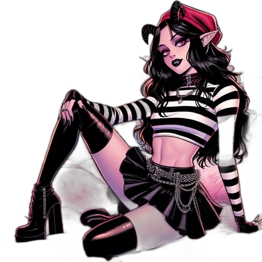 comic book art, concept art, cartoon, pixel art transparent PNG cut-out
