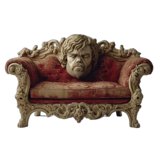 furniture, face, mask, crown transparent PNG cut-out