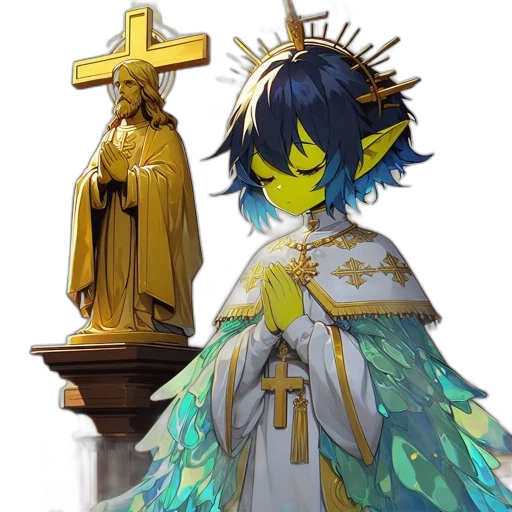crown, staff, concept art, fantasy art transparent PNG cut-out