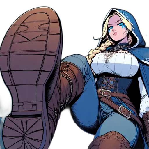 shoes, comic book art, concept art, cartoon transparent PNG cut-out