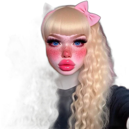 mask, face, creature, 3d render transparent PNG cut-out