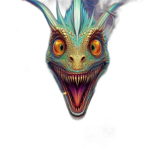 dragon, mask, creature, animal transparent PNG cut-out