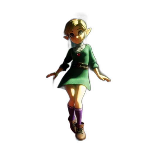 dress, staff, 3d render, concept art transparent PNG cut-out