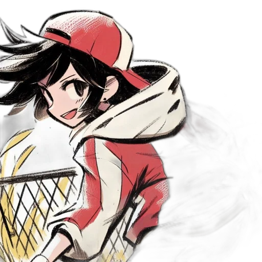 jacket, hat, weapon, comic book art transparent PNG cut-out