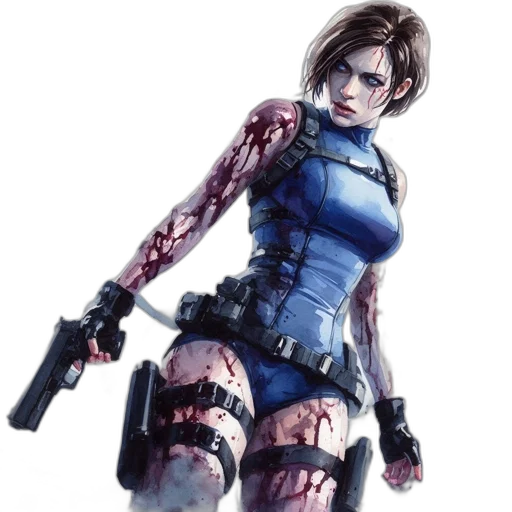 concept art, pixel art, comic book art, cyberpunk transparent PNG cut-out