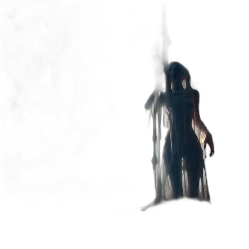 sword, dress, weapon, creature transparent PNG cut-out