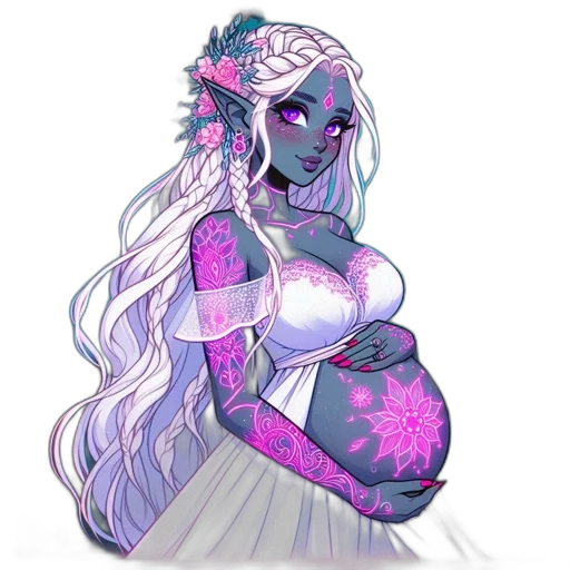 concept art, fantasy art, vaporwave, pixel art transparent PNG cut-out