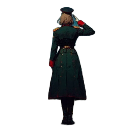 staff, jacket, hat, dress transparent PNG cut-out