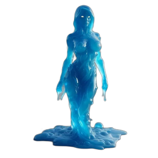 dress, creature, robot, 3d render transparent PNG cut-out