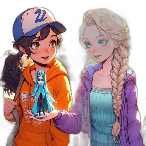 concept art, pixel art, anime, cartoon transparent PNG cut-out