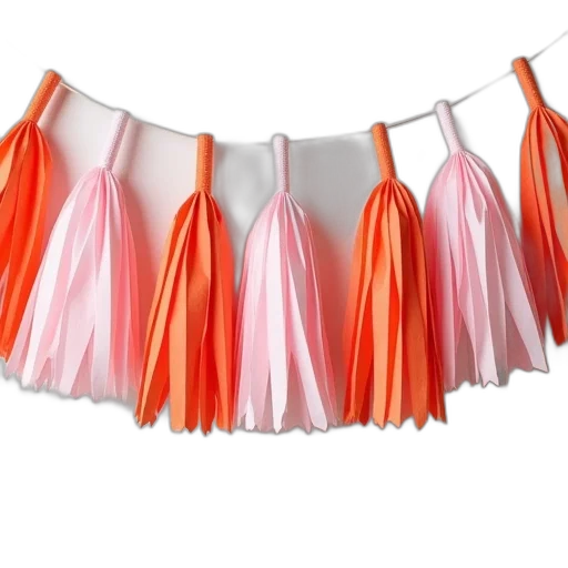 dress, paper, tassel, garland transparent PNG cut-out