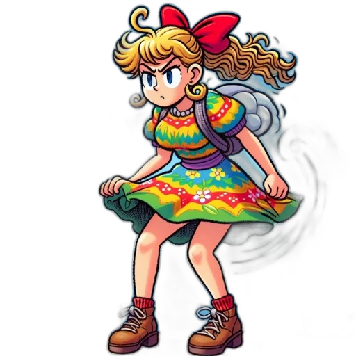 dress, staff, pixel art, concept art transparent PNG cut-out