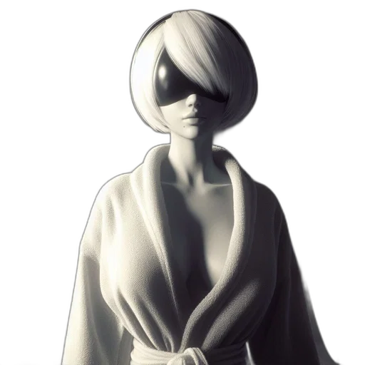 dress, mask, face, hair transparent PNG cut-out