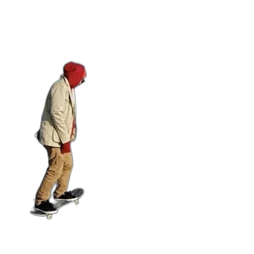 jacket, hat, shoes, staff transparent PNG cut-out