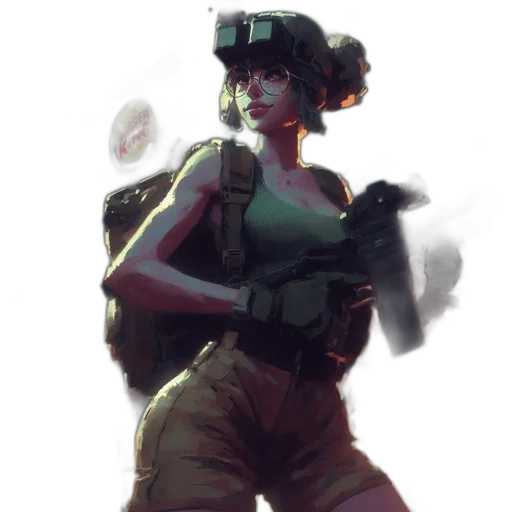 weapon, staff, hat, face transparent PNG cut-out